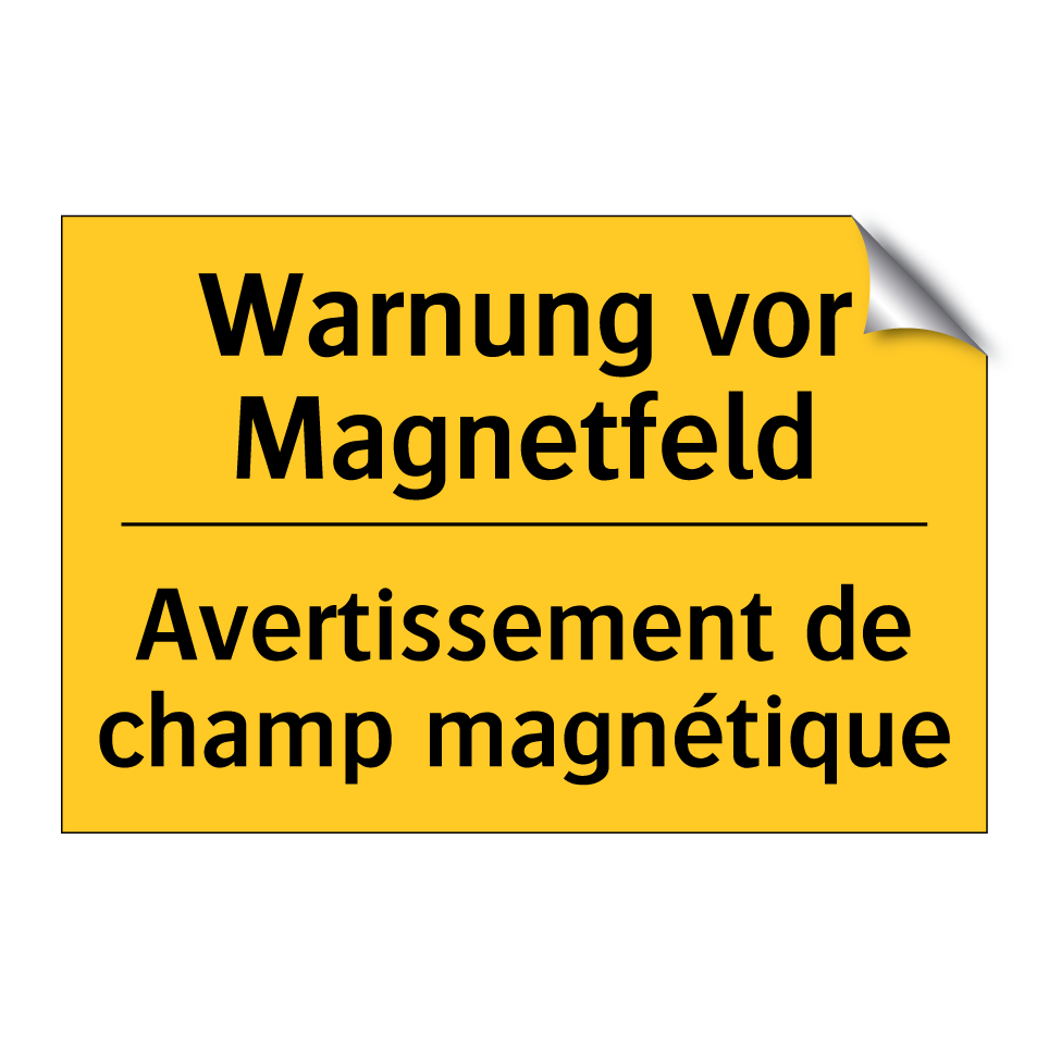 Warnung vor Magnetfeld - Avertissement de champ magnétique /.../