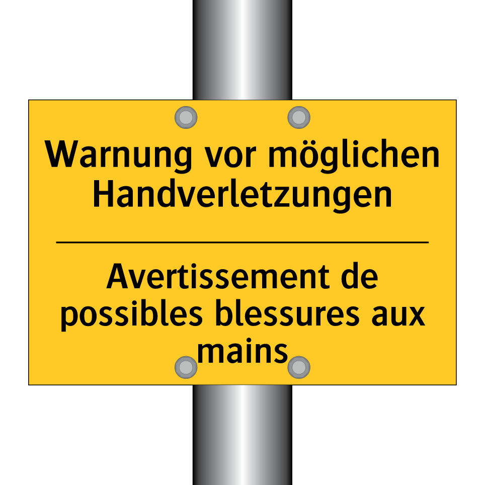 Warnung vor möglichen Handverletzungen /.../ - Avertissement de possibles blessures  /.../