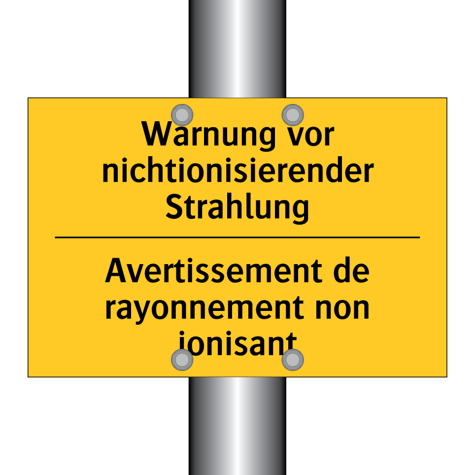 Warnung vor nichtionisierender  /.../ - Avertissement de rayonnement non  /.../