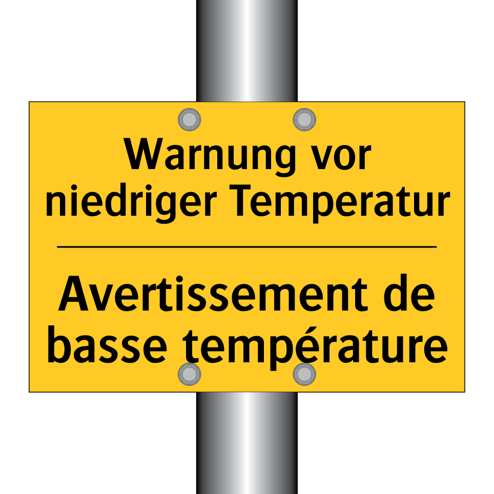 Warnung vor niedriger Temperatur /.../ - Avertissement de basse température /.../