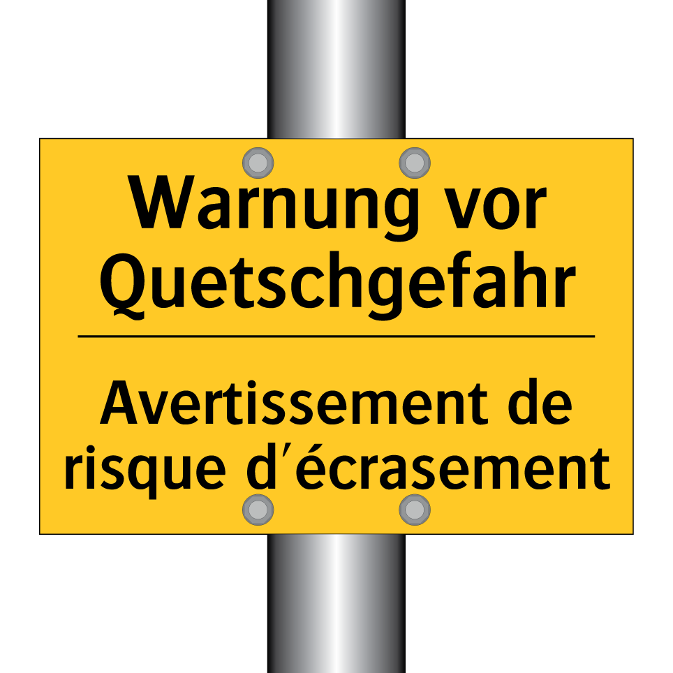 Warnung vor Quetschgefahr - Avertissement de risque d'écrasement /.../