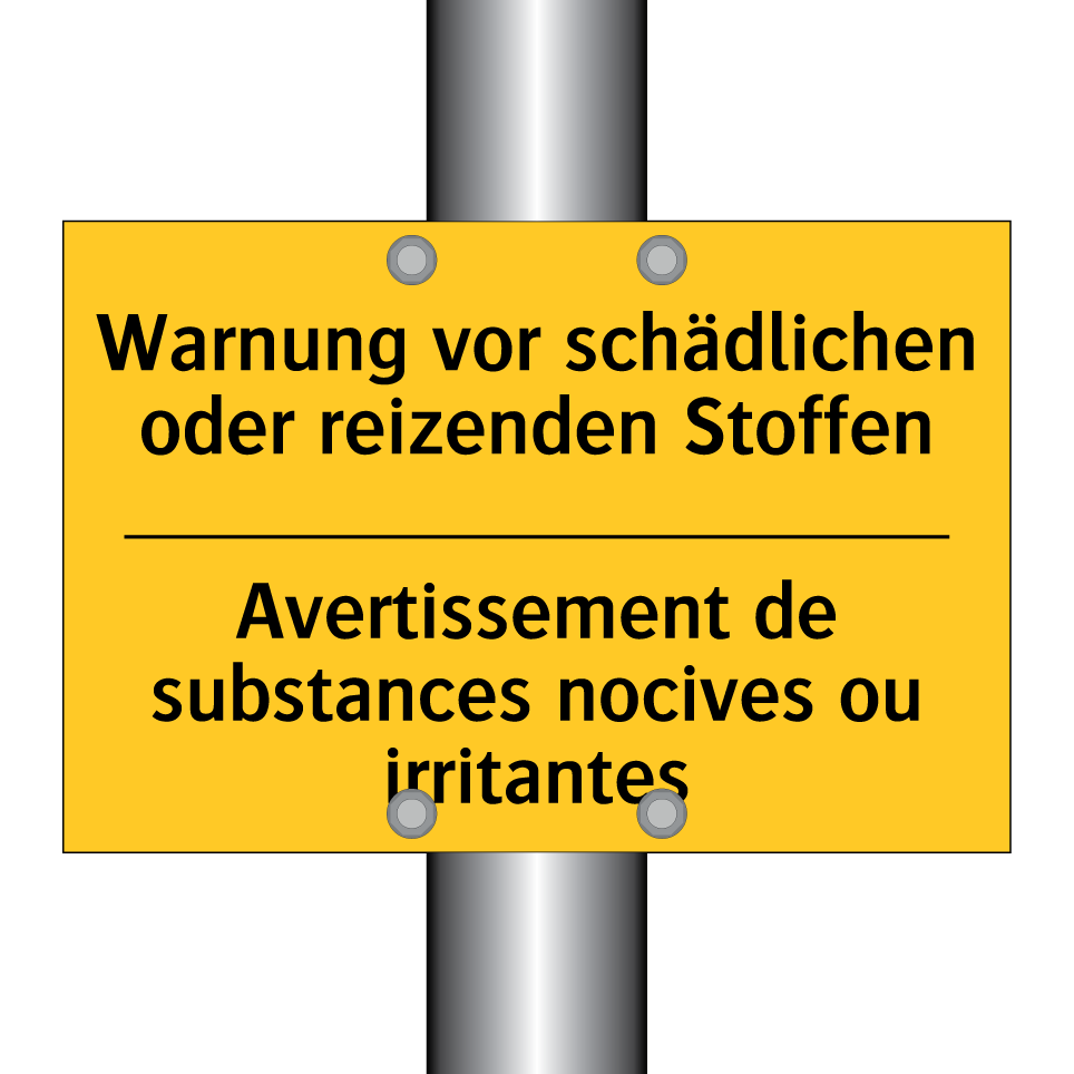 Warnung vor schädlichen oder reizenden  /.../ - Avertissement de substances nocives  /.../