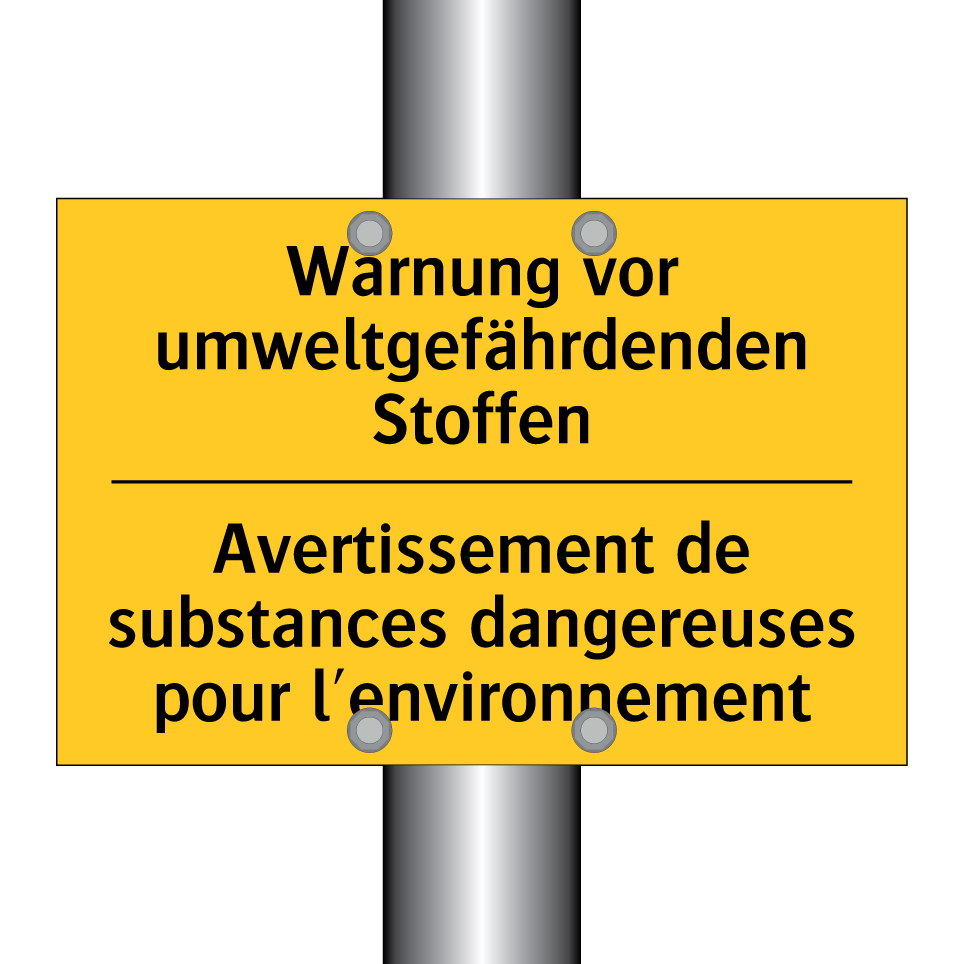 Warnung vor umweltgefährdenden  /.../ - Avertissement de substances dangereuses  /.../