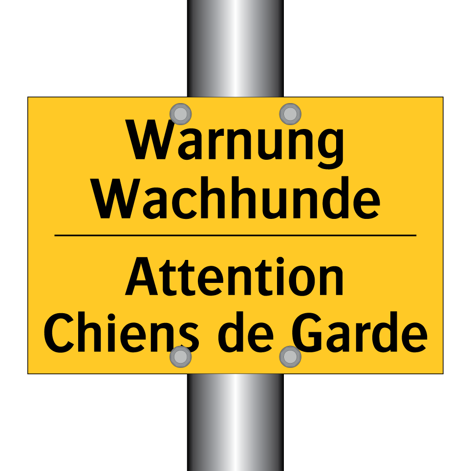 Warnung Wachhunde - Attention Chiens de Garde