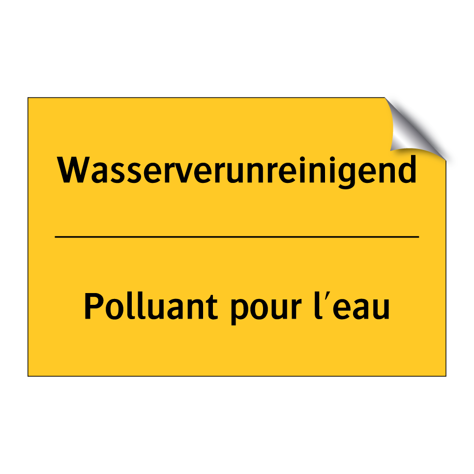 Wasserverunreinigend - Polluant pour l'eau