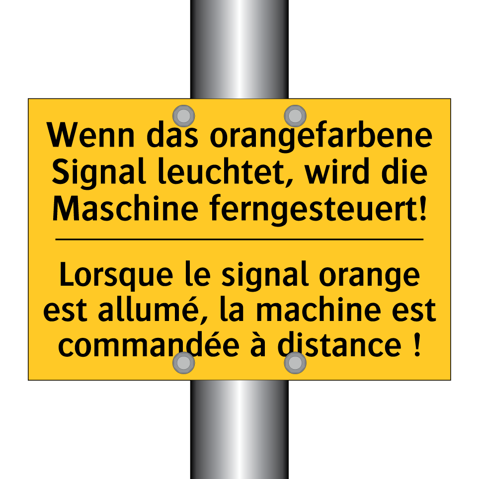 Wenn das orangefarbene Signal  /.../ - Lorsque le signal orange est allumé,  /.../