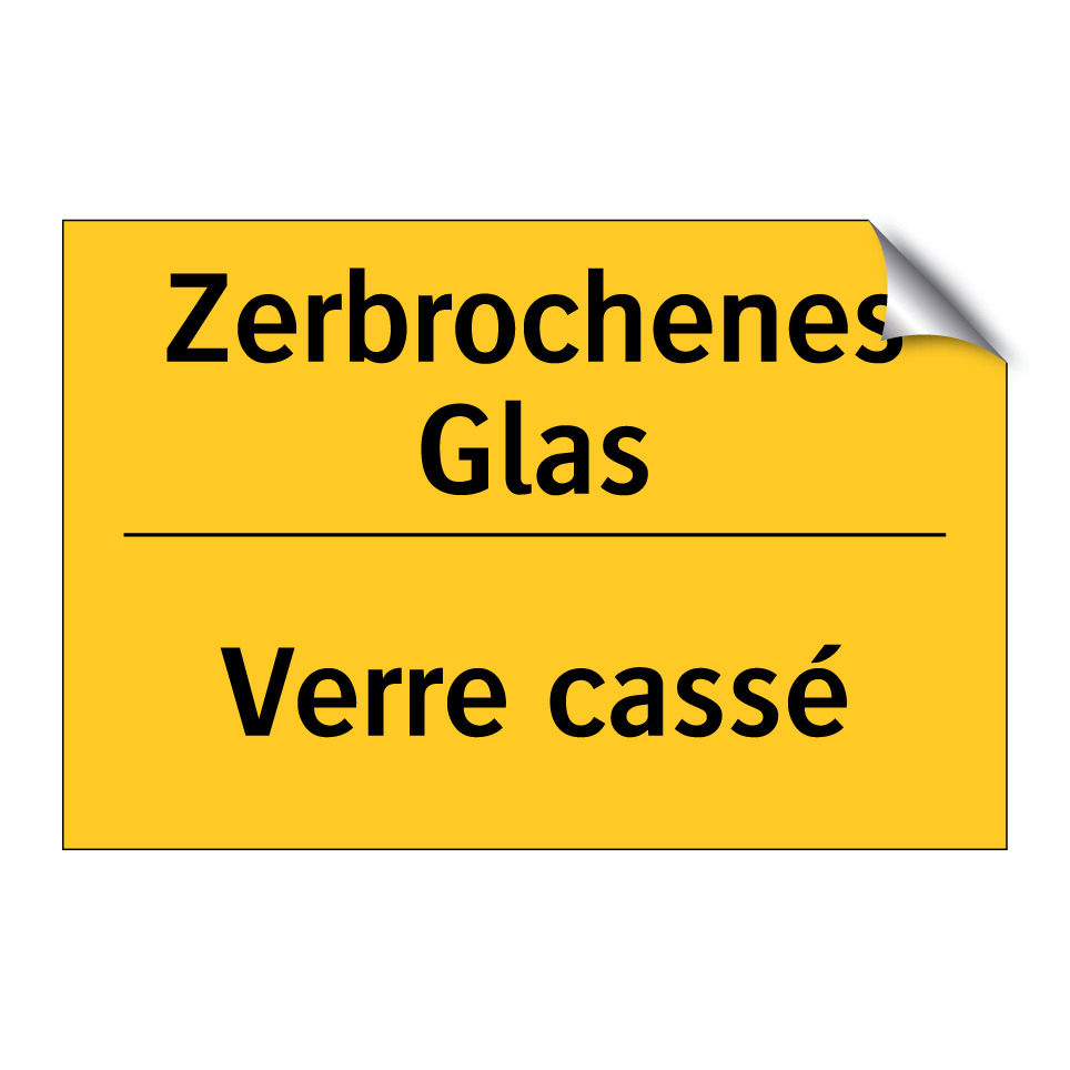 Zerbrochenes Glas - Verre cassé