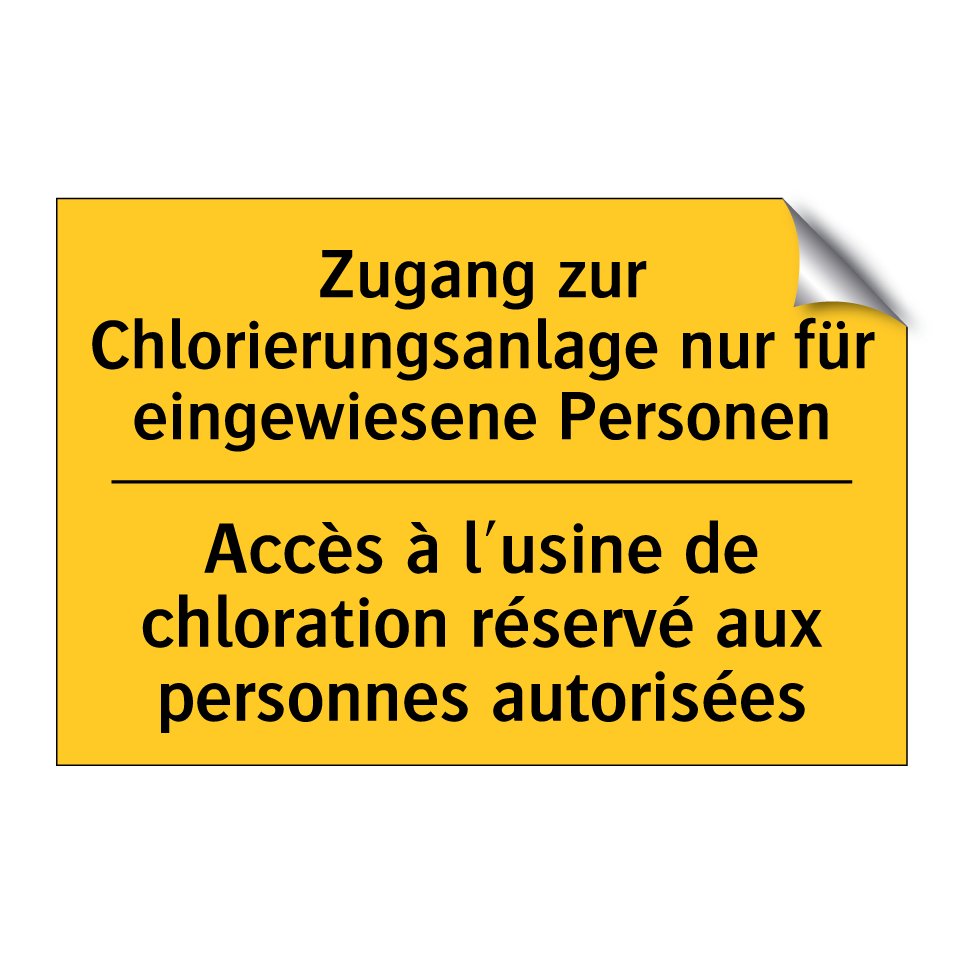 Zugang zur Chlorierungsanlage  /.../ - Accès à l'usine de chloration  /.../