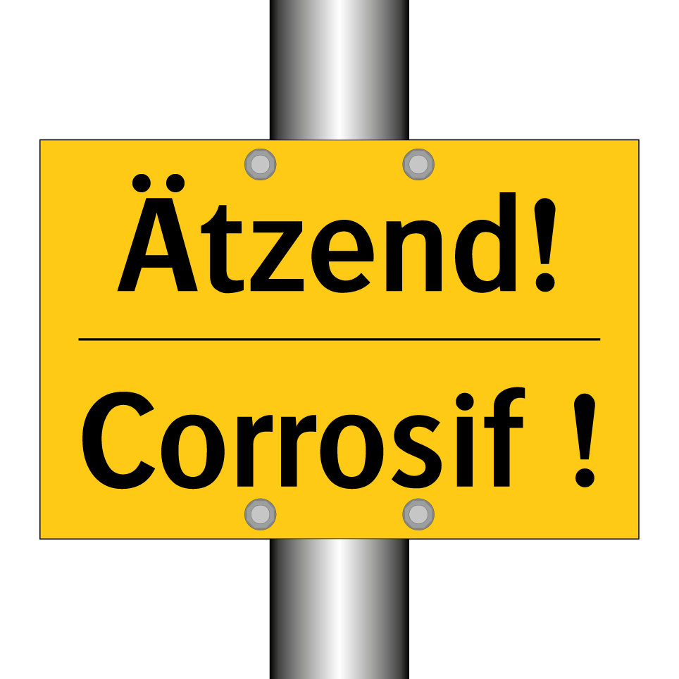 Ätzend! - Corrosif !