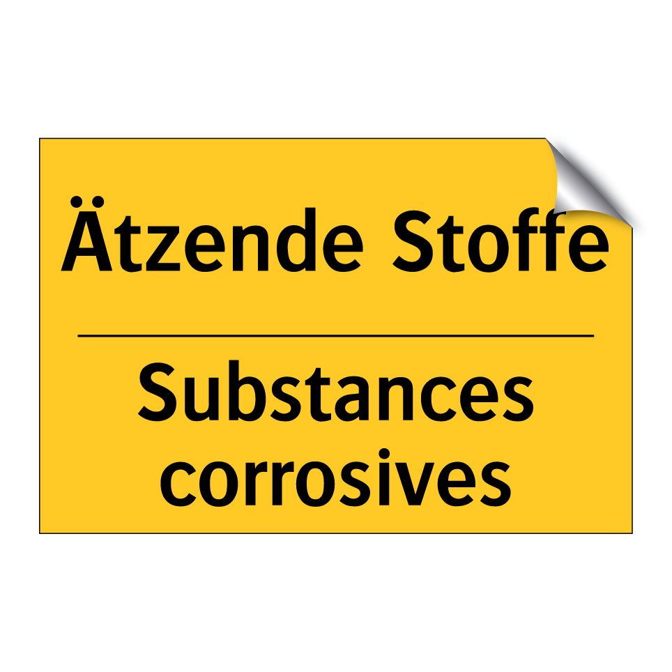 Ätzende Stoffe - Substances corrosives