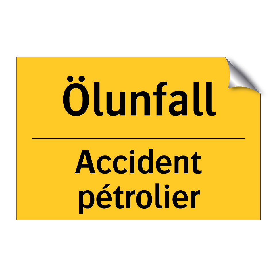 Ölunfall - Accident pétrolier