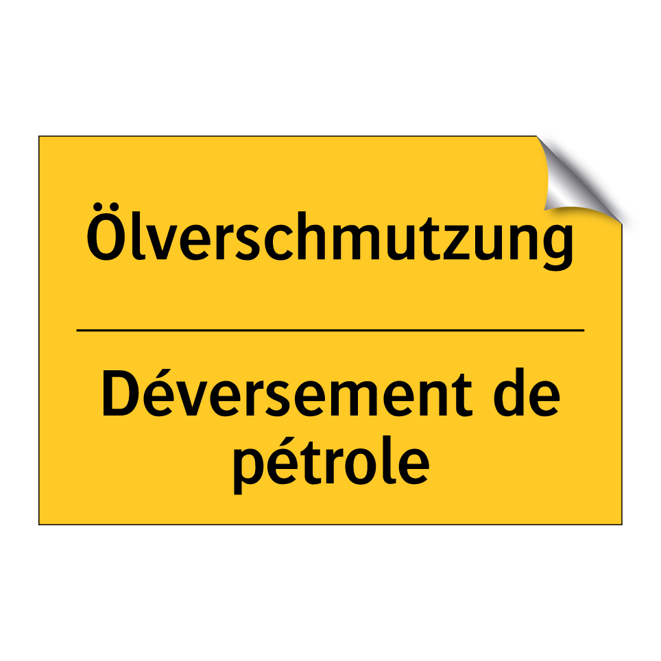 Ölverschmutzung - Déversement de pétrole