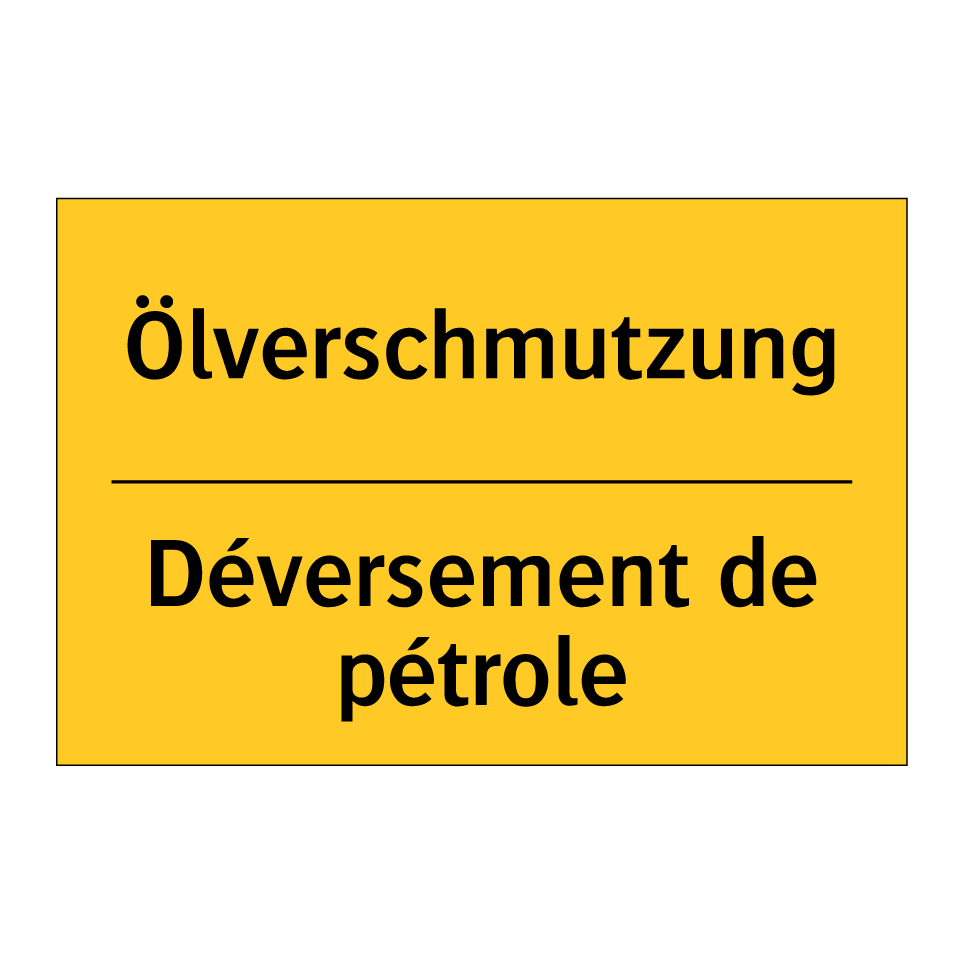Ölverschmutzung - Déversement de pétrole