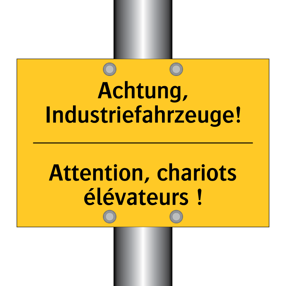 Achtung, Industriefahrzeuge! - Attention, chariots élévateurs  /.../