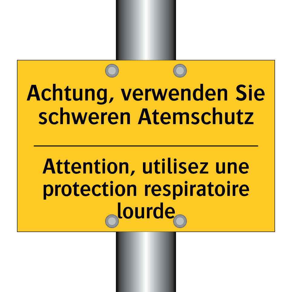 Achtung, verwenden Sie schweren  /.../ - Attention, utilisez une protection  /.../