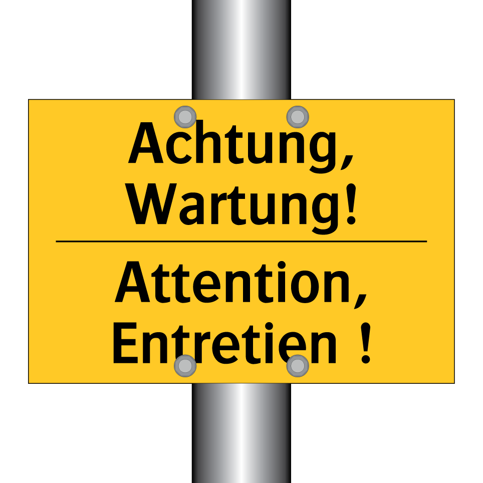 Achtung, Wartung! - Attention, Entretien !