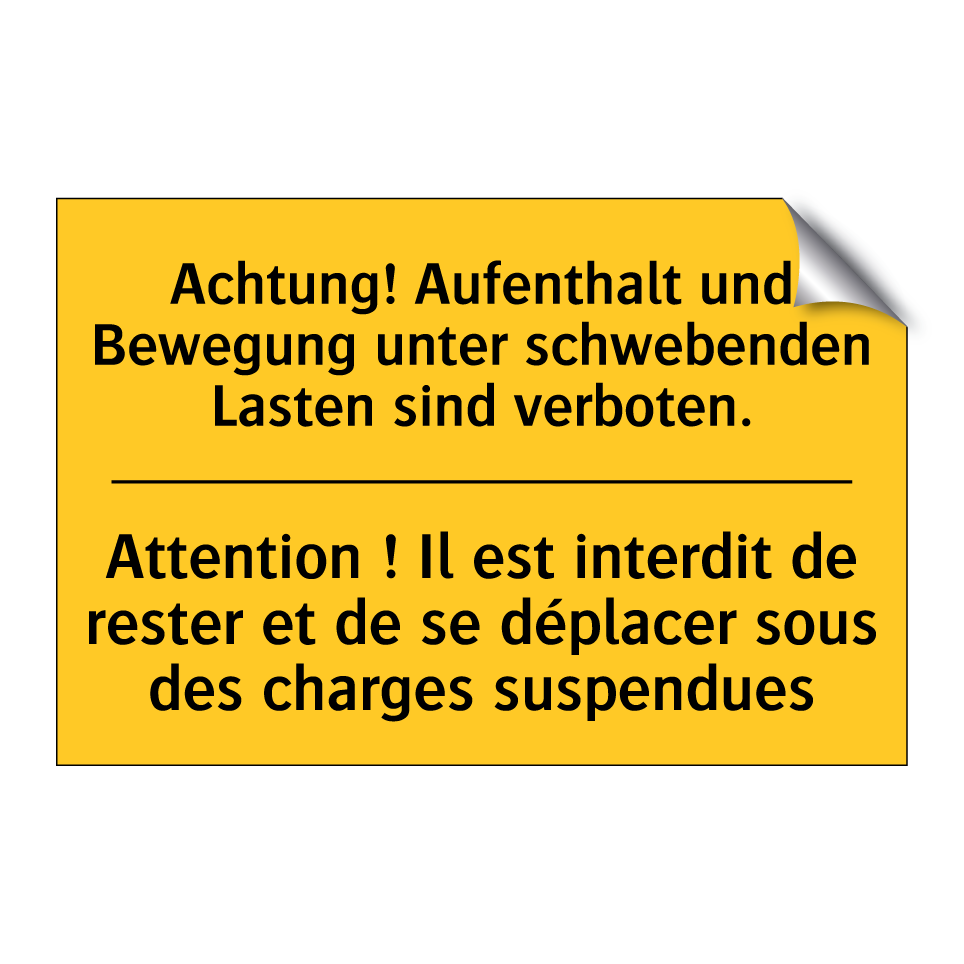 Achtung! Aufenthalt und Bewegung  /.../ - Attention ! Il est interdit de  /.../