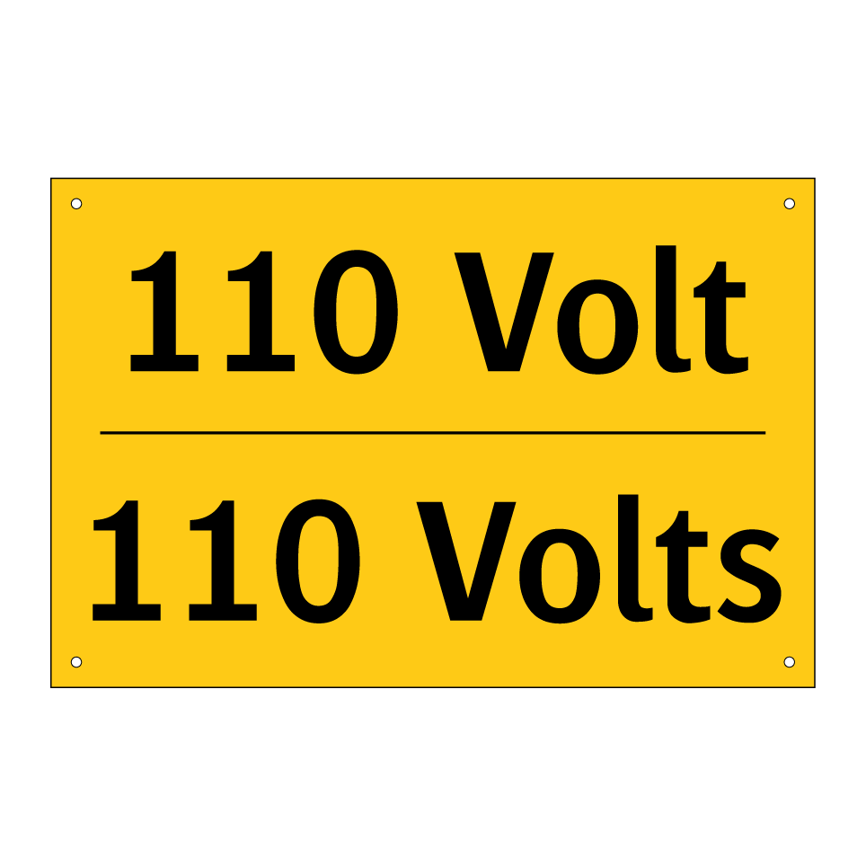 110 Volt - 110 Volts