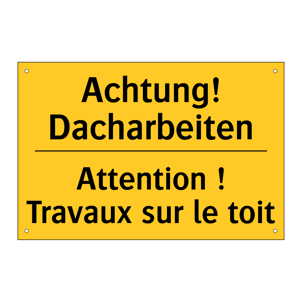 Achtung! Dacharbeiten - Attention ! Travaux sur le toit /.../