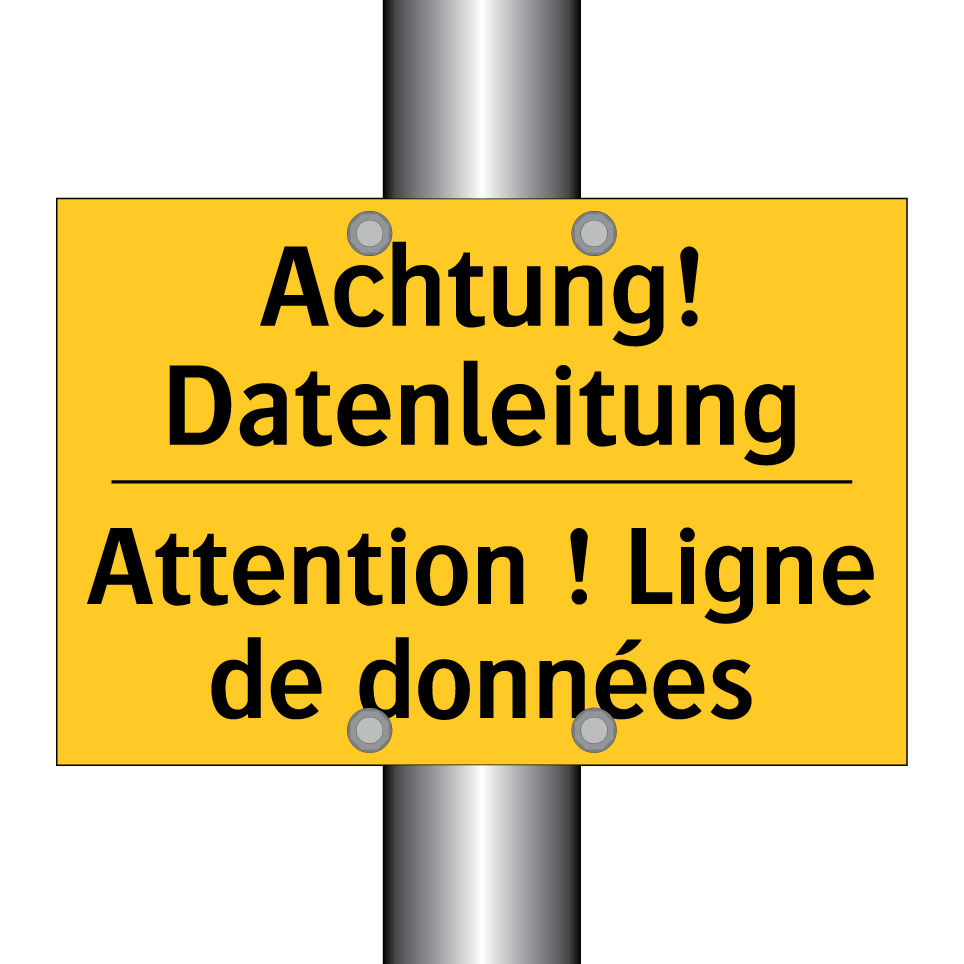 Achtung! Datenleitung - Attention ! Ligne de données