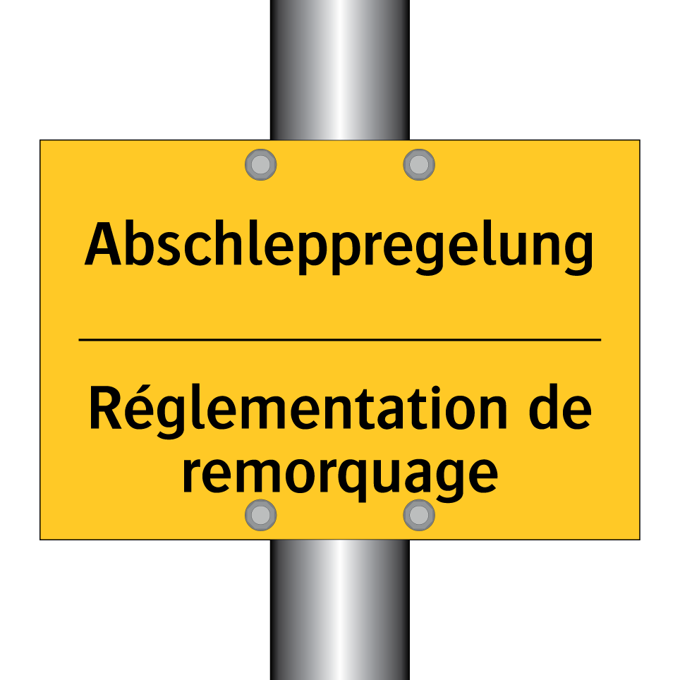 Abschleppregelung - Réglementation de remorquage