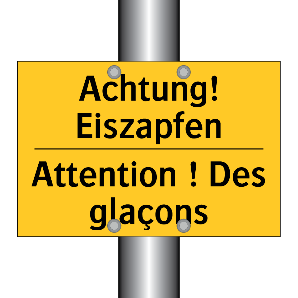 Achtung! Eiszapfen - Attention ! Des glaçons
