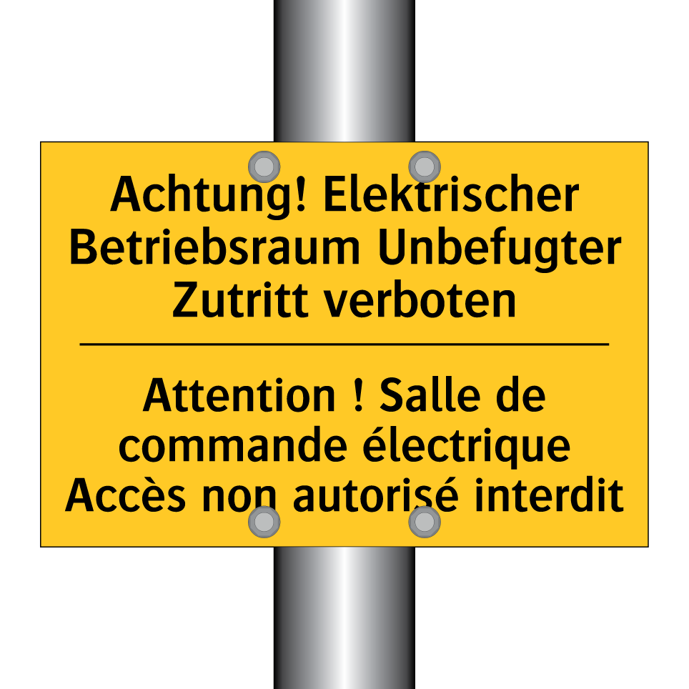 Achtung! Elektrischer Betriebsraum  /.../ - Attention ! Salle de commande  /.../