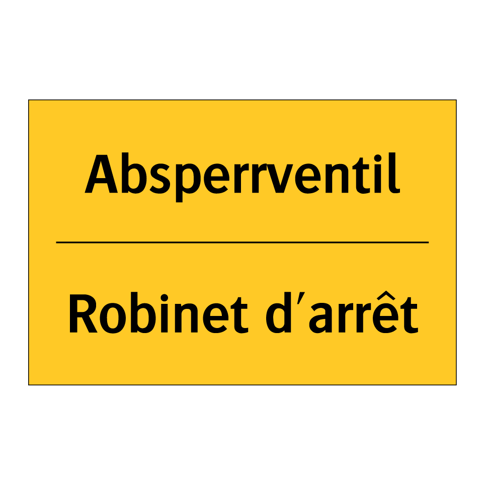 Absperrventil - Robinet d'arrêt