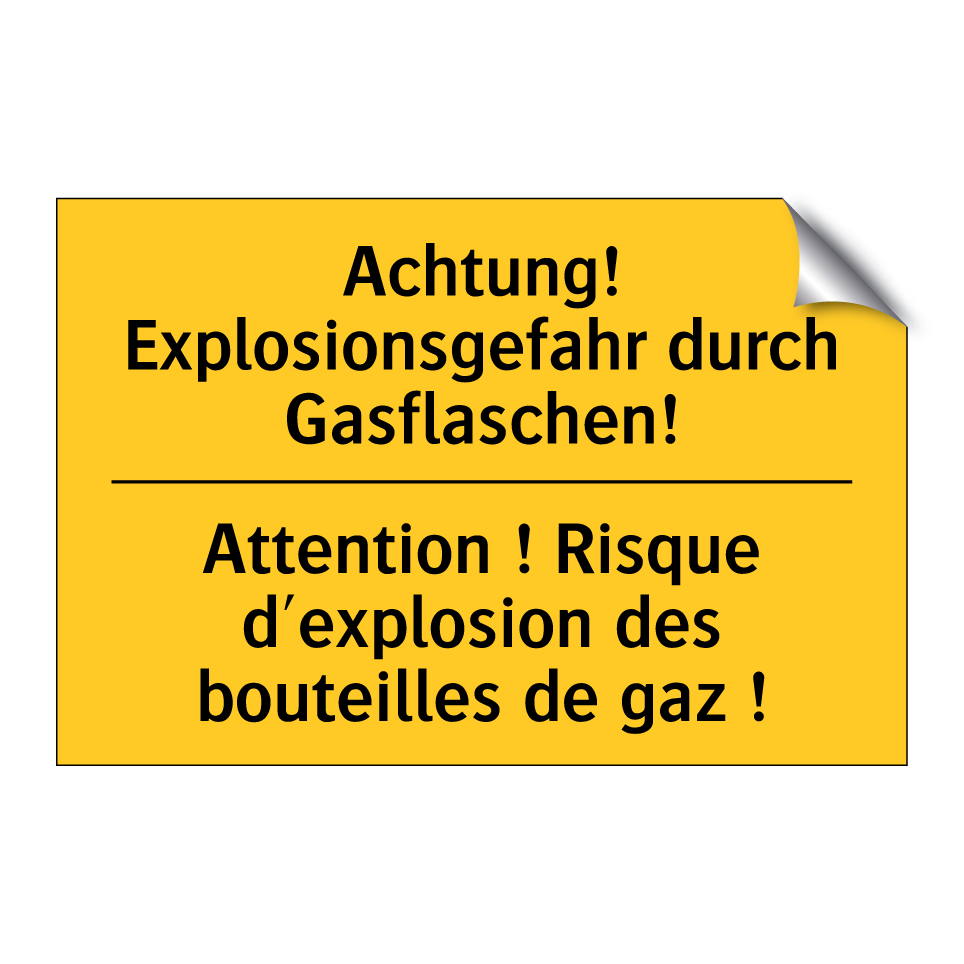 Achtung! Explosionsgefahr durch  /.../ - Attention ! Risque d'explosion  /.../