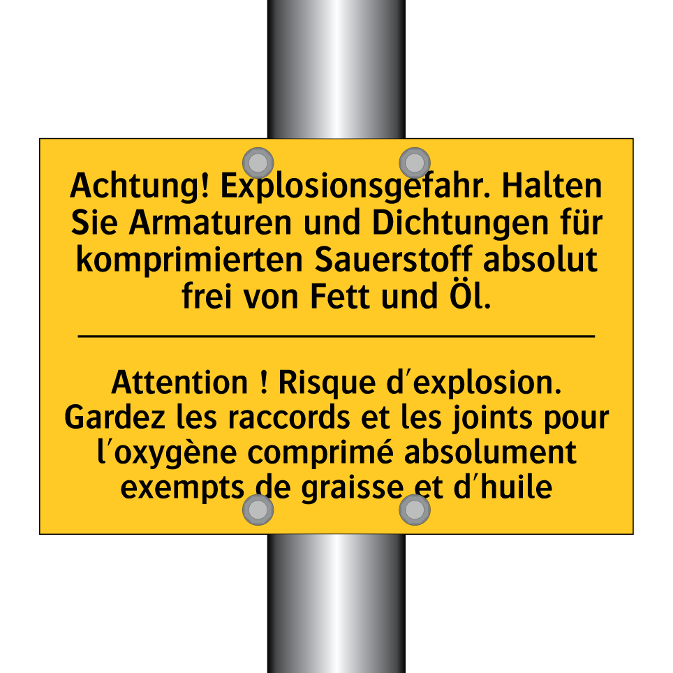 Achtung! Explosionsgefahr. Halten  /.../ - Attention ! Risque d'explosion.  /.../
