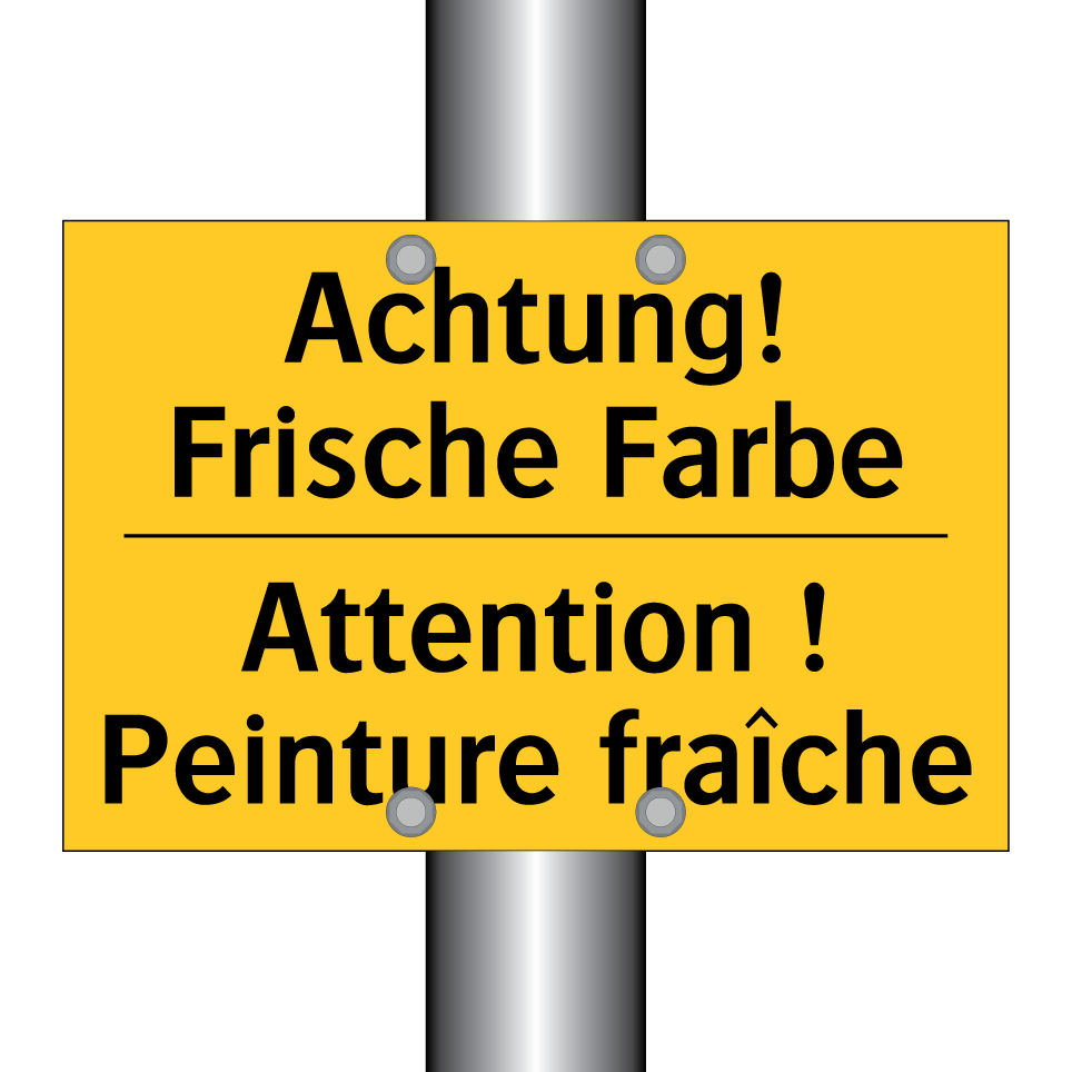 Achtung! Frische Farbe - Attention ! Peinture fraîche