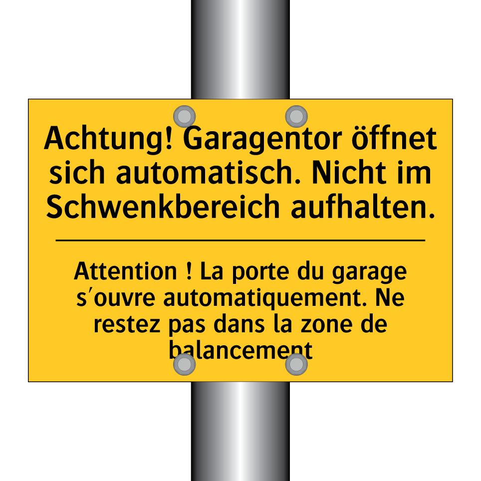 Achtung! Garagentor öffnet sich  /.../ - Attention ! La porte du garage  /.../