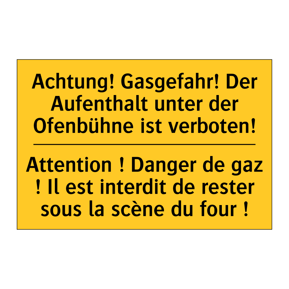 Achtung! Gasgefahr! Der Aufenthalt  /.../ - Attention ! Danger de gaz ! Il  /.../