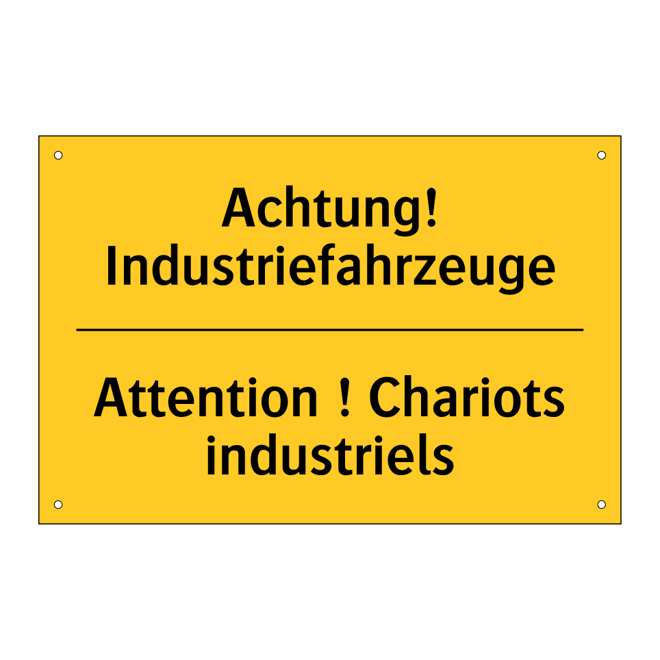 Achtung! Industriefahrzeuge - Attention ! Chariots industriels /.../