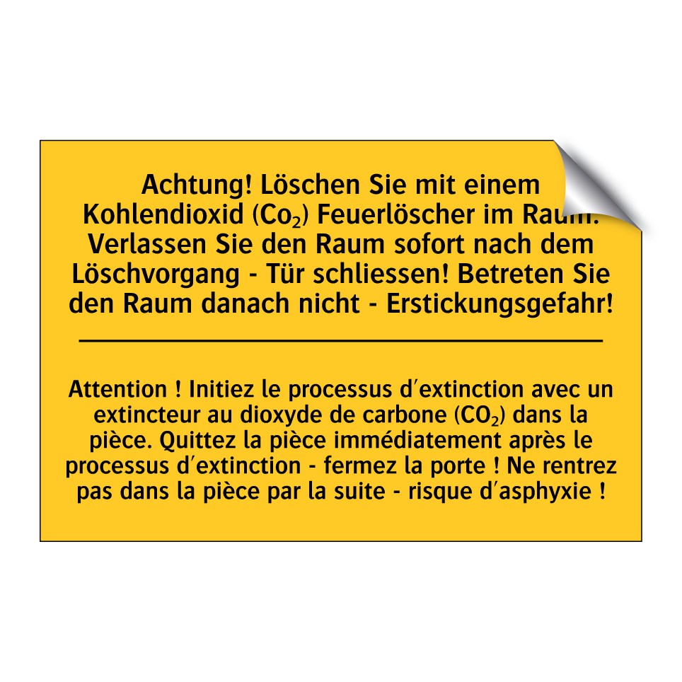 Achtung! Löschen Sie mit einem  /.../ - Attention ! Initiez le processus  /.../