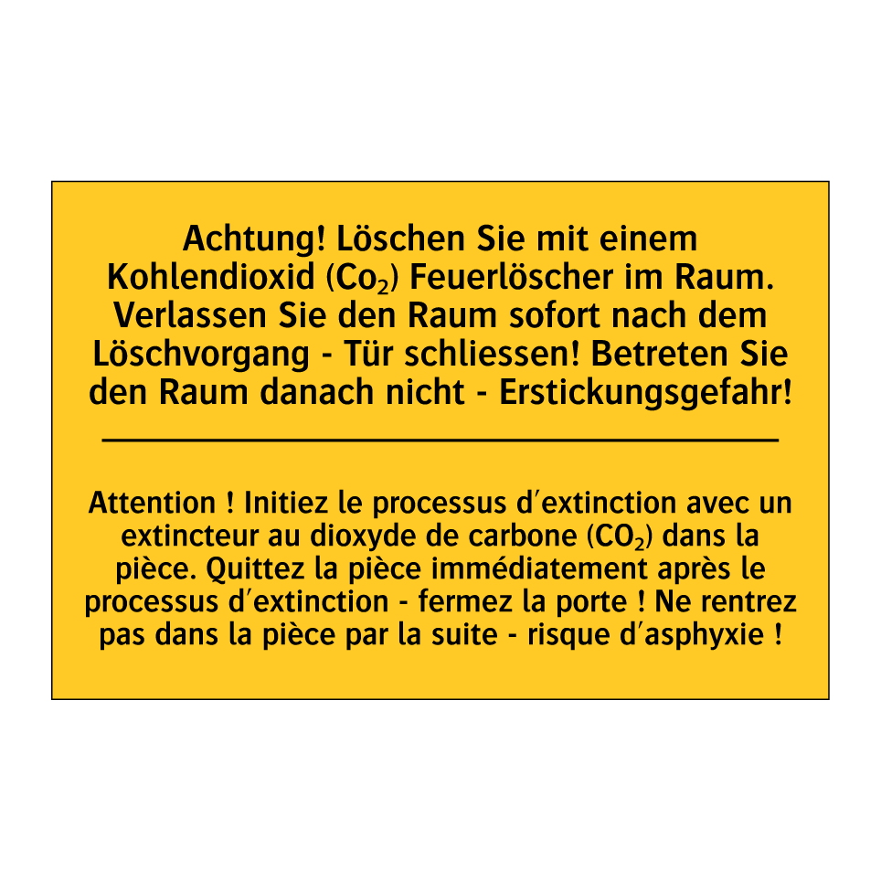 Achtung! Löschen Sie mit einem  /.../ - Attention ! Initiez le processus  /.../