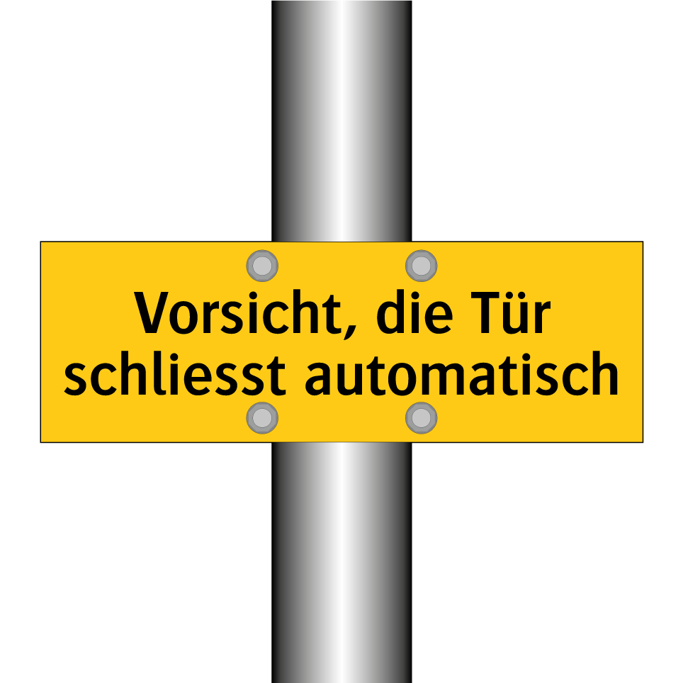 Vorsicht, die Tür schliesst automatisch