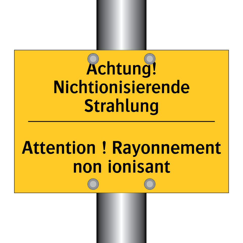 Achtung! Nichtionisierende Strahlung /.../ - Attention ! Rayonnement non ionisant /.../