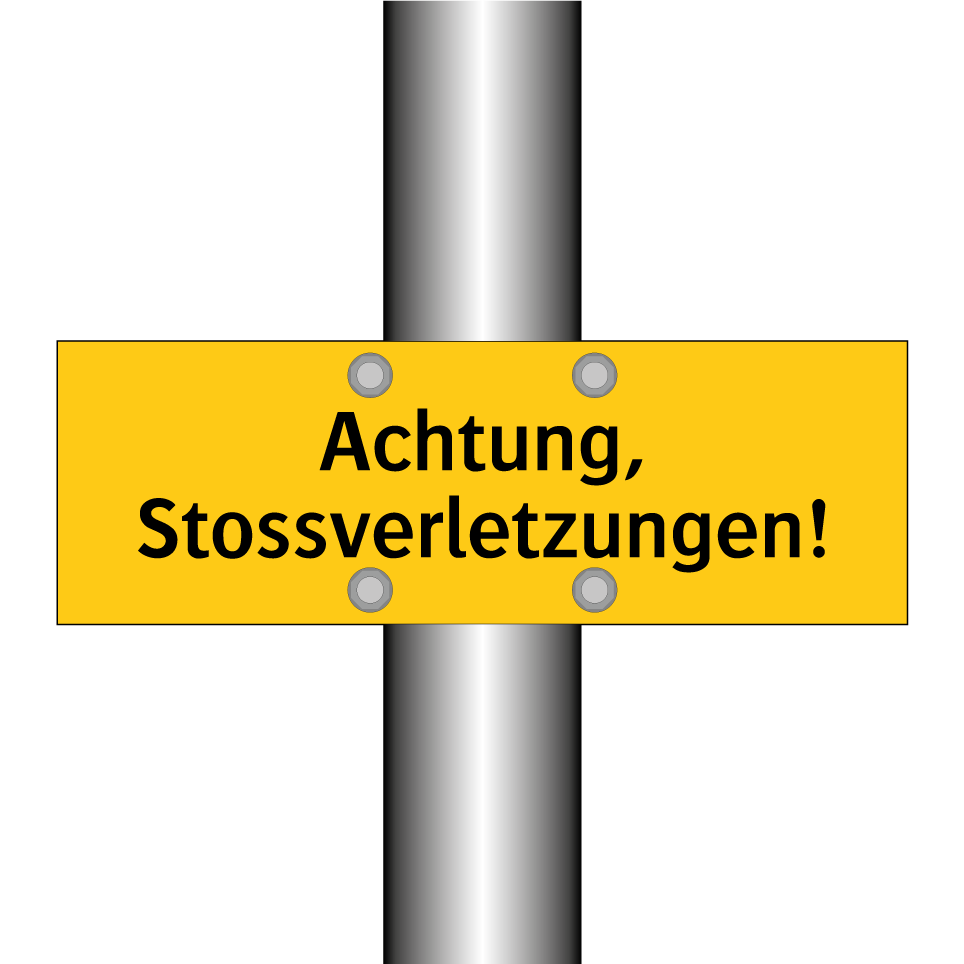 Achtung, Stossverletzungen!