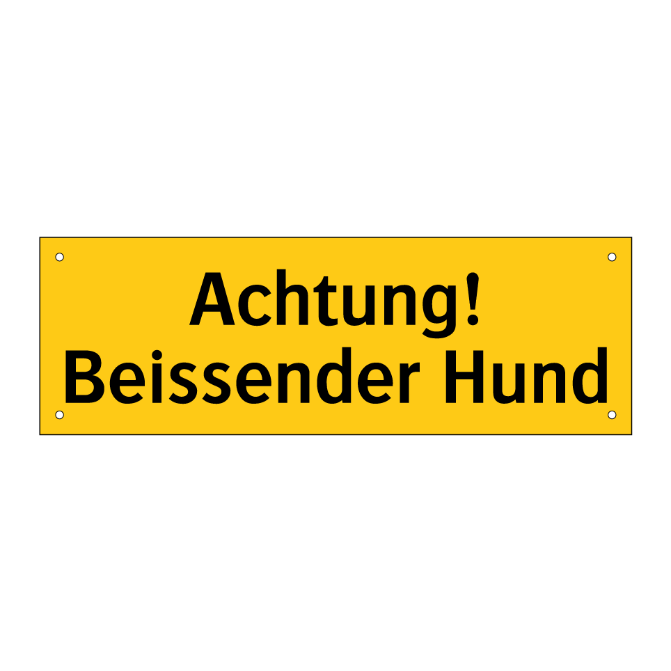 Achtung! Beissender Hund