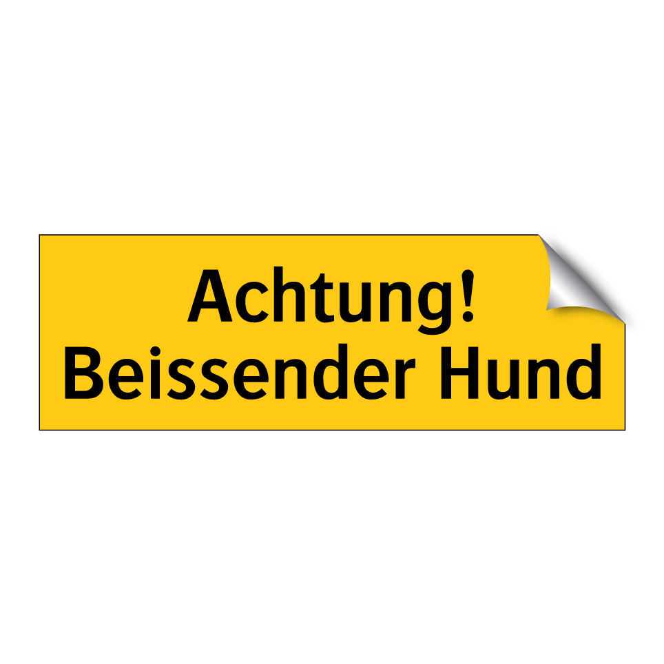 Achtung! Beissender Hund