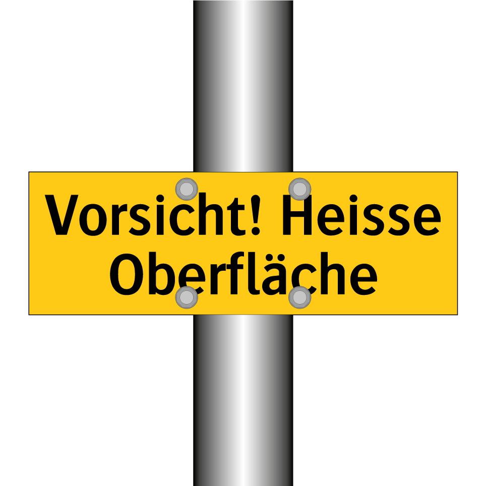 Vorsicht! Heisse Oberfläche