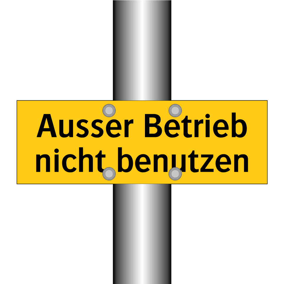 Ausser Betrieb nicht benutzen