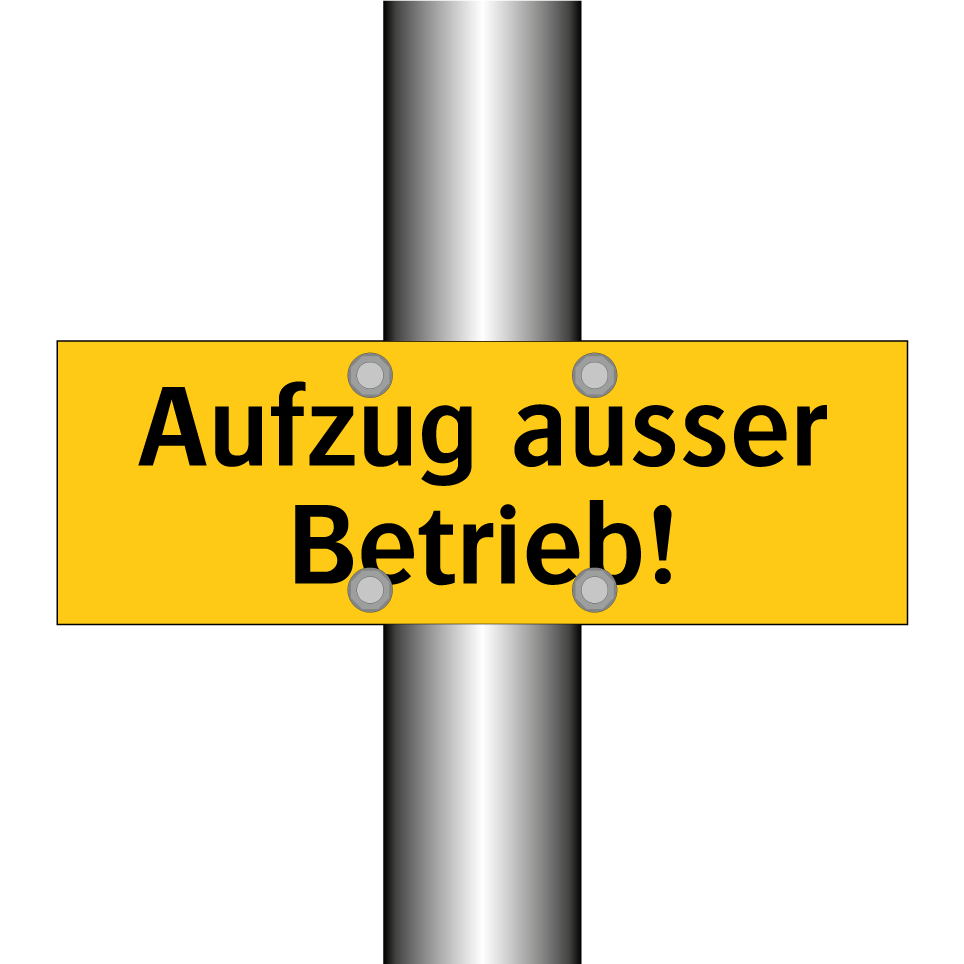 Aufzug ausser Betrieb!