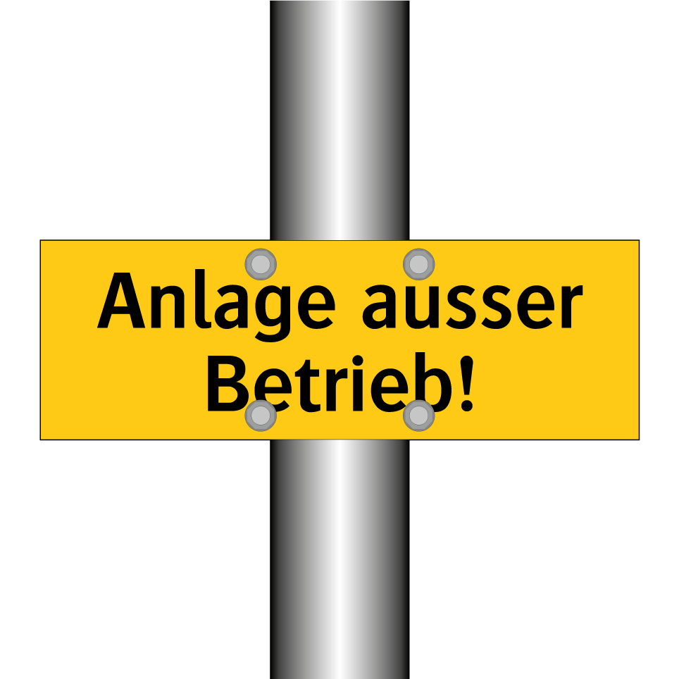 Anlage ausser Betrieb!