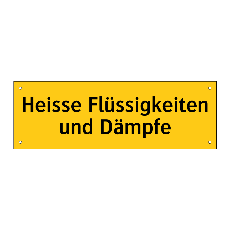 Heisse Flüssigkeiten und Dämpfe