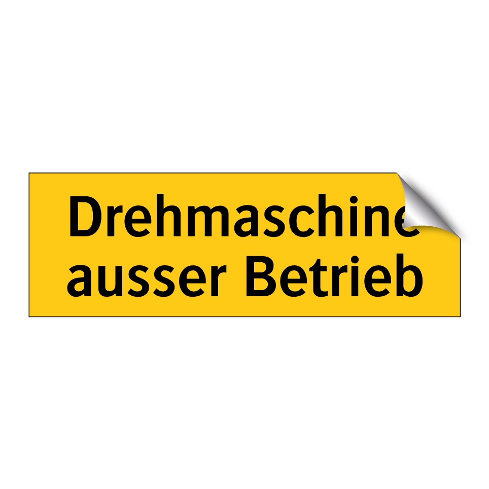 Drehmaschine ausser Betrieb