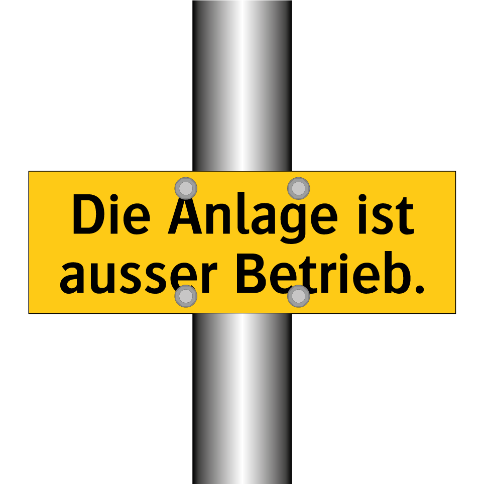 Die Anlage ist ausser Betrieb.