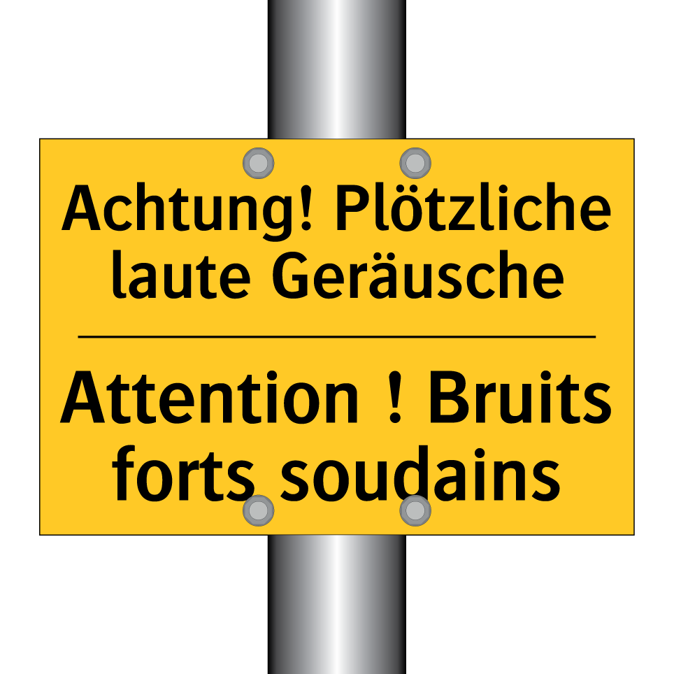 Achtung! Plötzliche laute Geräusche /.../ - Attention ! Bruits forts soudains /.../
