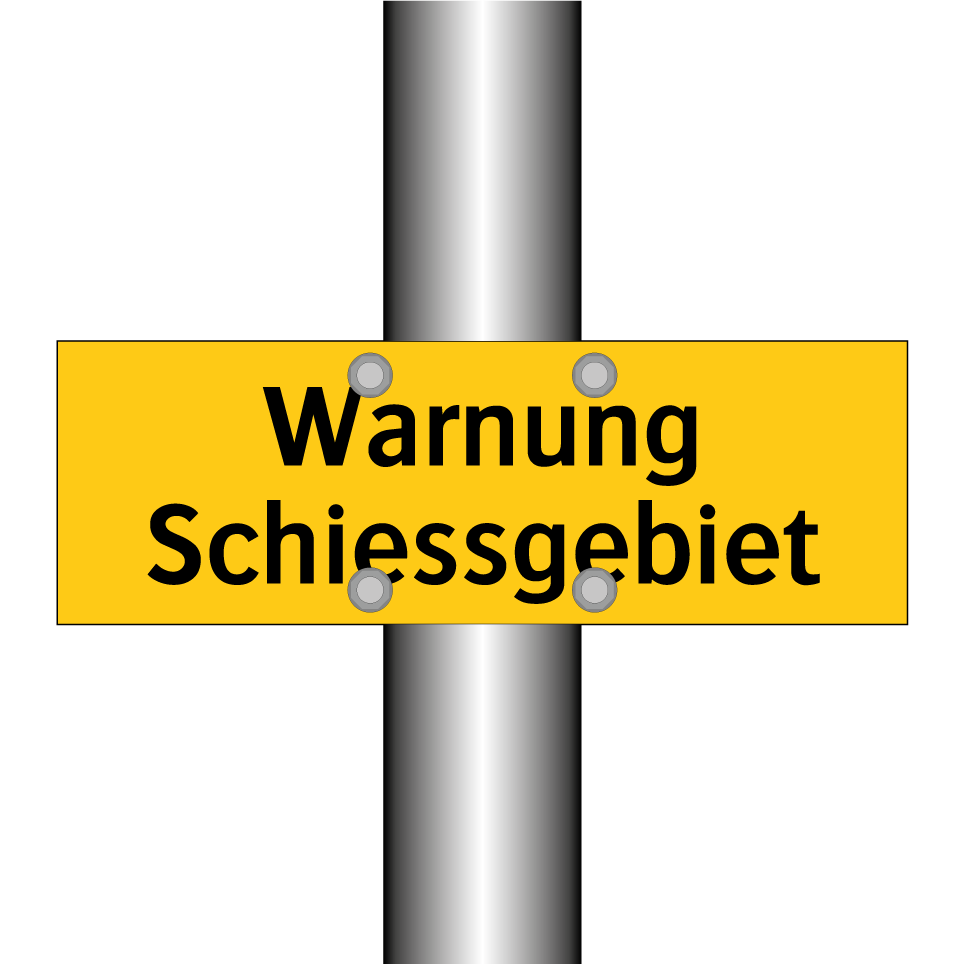 Warnung Schiessgebiet